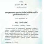 Vlastní cesta - Pavel Trvaj - osvědčení - integrovaný systém plnění ohlašovacích povinností ISPOP