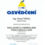 Vlastní cesta - Pavel Trvaj - osvědčení - nakládání s chemikáliemi podle REACH a GHS