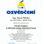 Vlastní cesta - Pavel Trvaj - osvědčení - první pomoc a neodkladná resuscitace