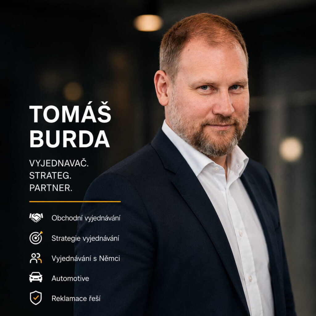 Profesionální vyjednavač Tomáš Burda – 30 let praxe v automotive a IT projektech