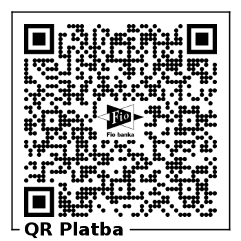 QR kód pro zaslání daru na transparentní účet 2403519260/2010