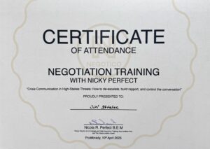 Certifikát vyjednávání